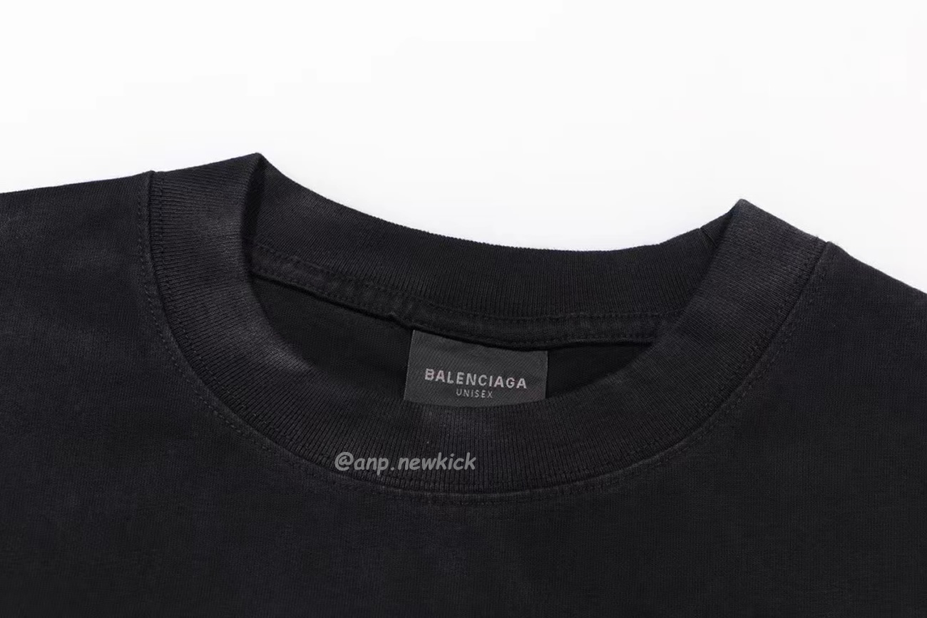 Balenciaga Fw23 Letter Logo Printing Short Sleeve T Shirt (5) - newkick.org